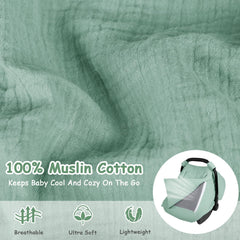 HNHUAMING car seat canopy with window design promotes airflow and visibility.