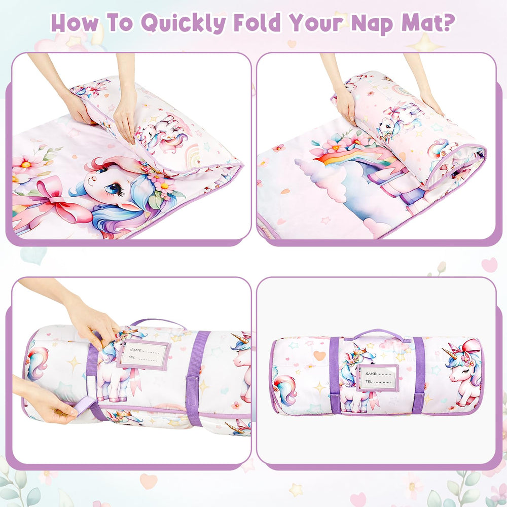 HNHUAMING nap mat suits all-season use for daycare, home, and travel