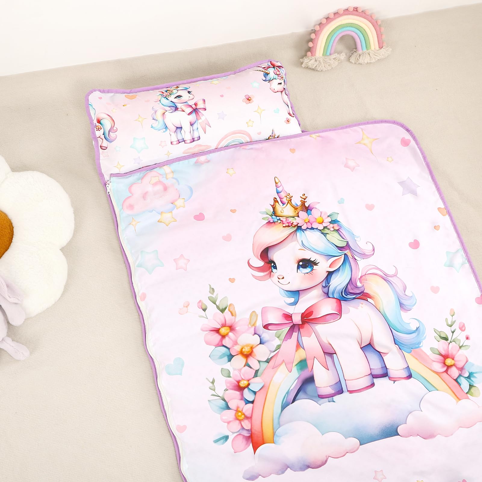 HNHUAMING nap mat built-in name tag helps quick identification