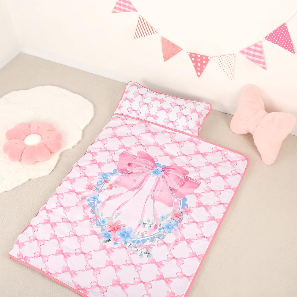 HNHUAMING nap mat extra-large 20x45 inch size supports growing toddlers.