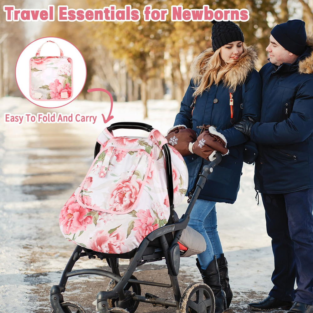 HNHUAMING pink peony pattern makes a stylish newborn gift.