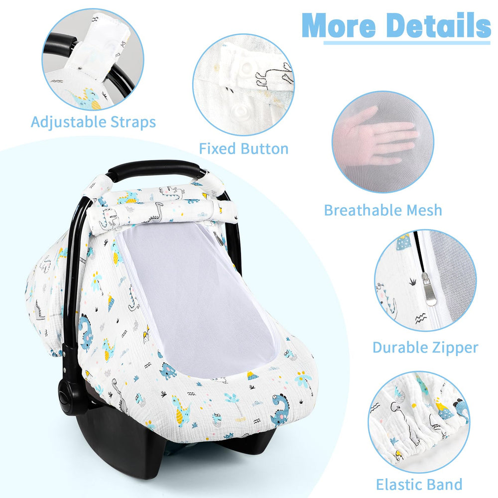 HNHUAMING privacy window shields baby from sun and passersby.