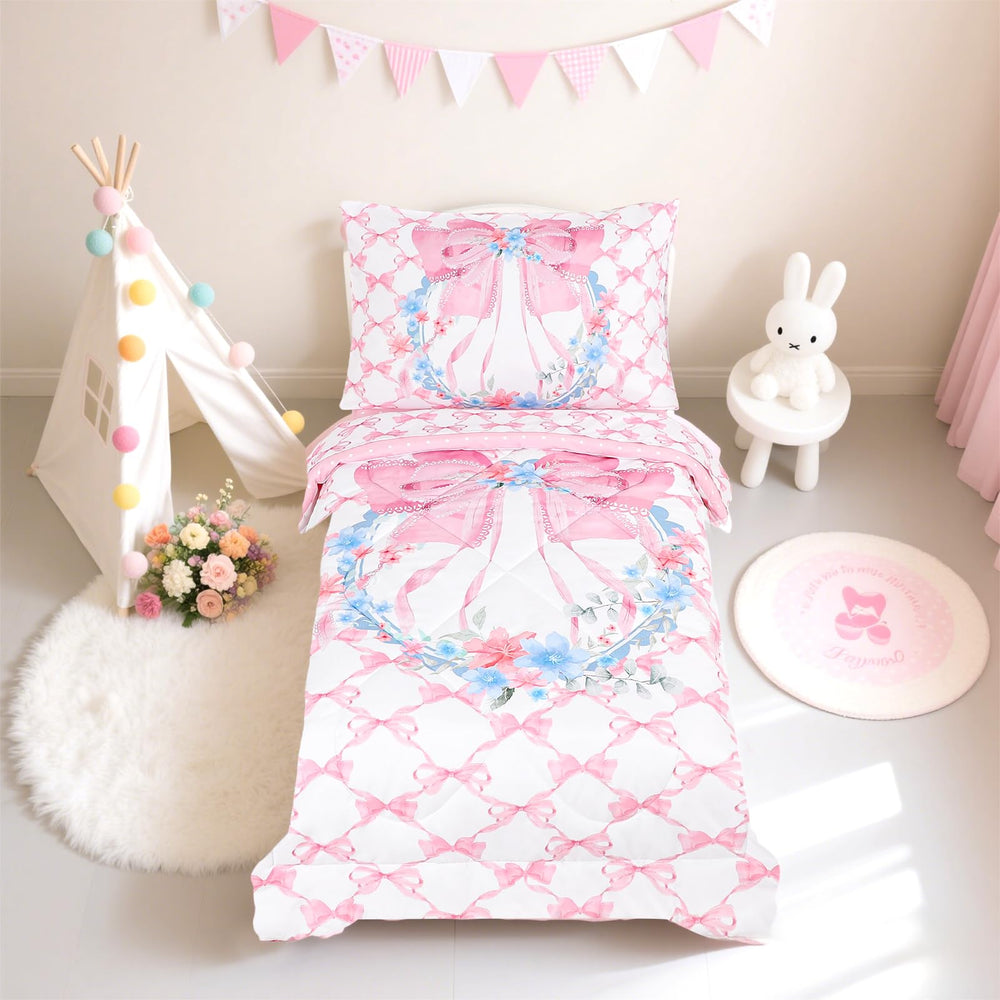 HNHUAMING bow floral pattern adds vibrant, kid-friendly design for imagination