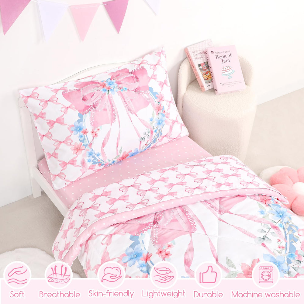HNHUAMING toddler bedding fitted sheet 52x28x8 provides secure fit with elastic edges