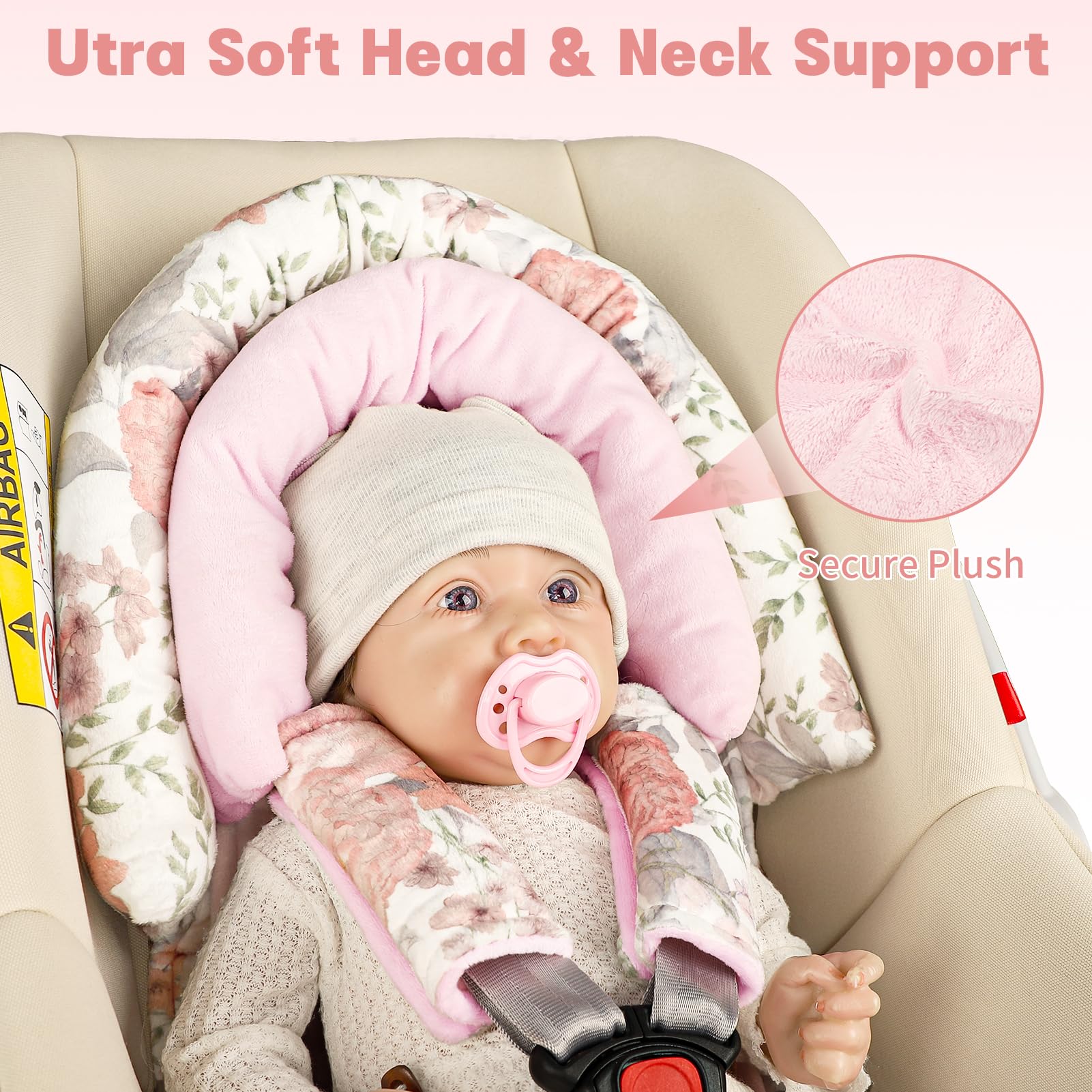 HNHUAMING pink floral design makes a stylish newborn gift.