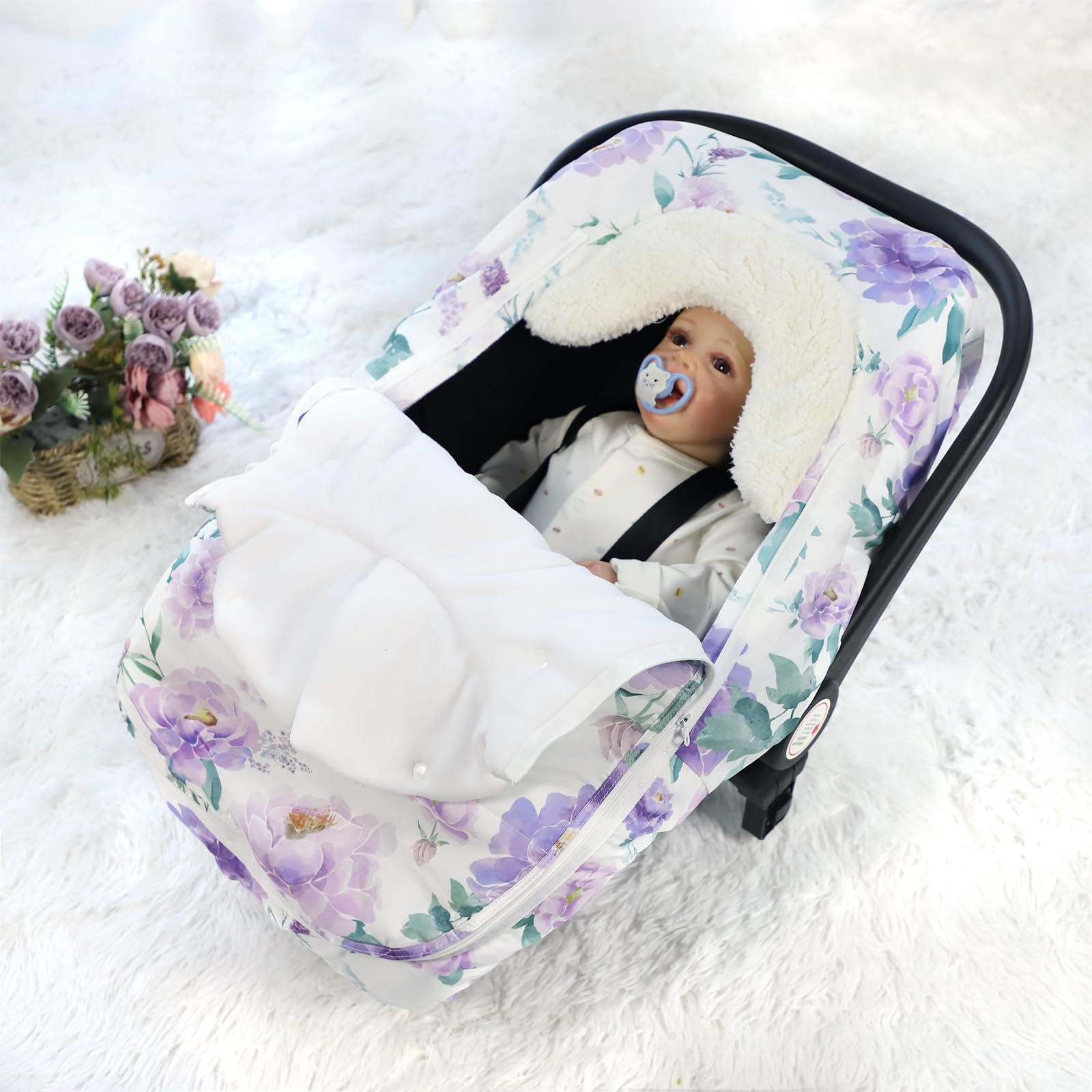 HNHUAMING double-side zipper enables easy temperature tweaks during nap time.