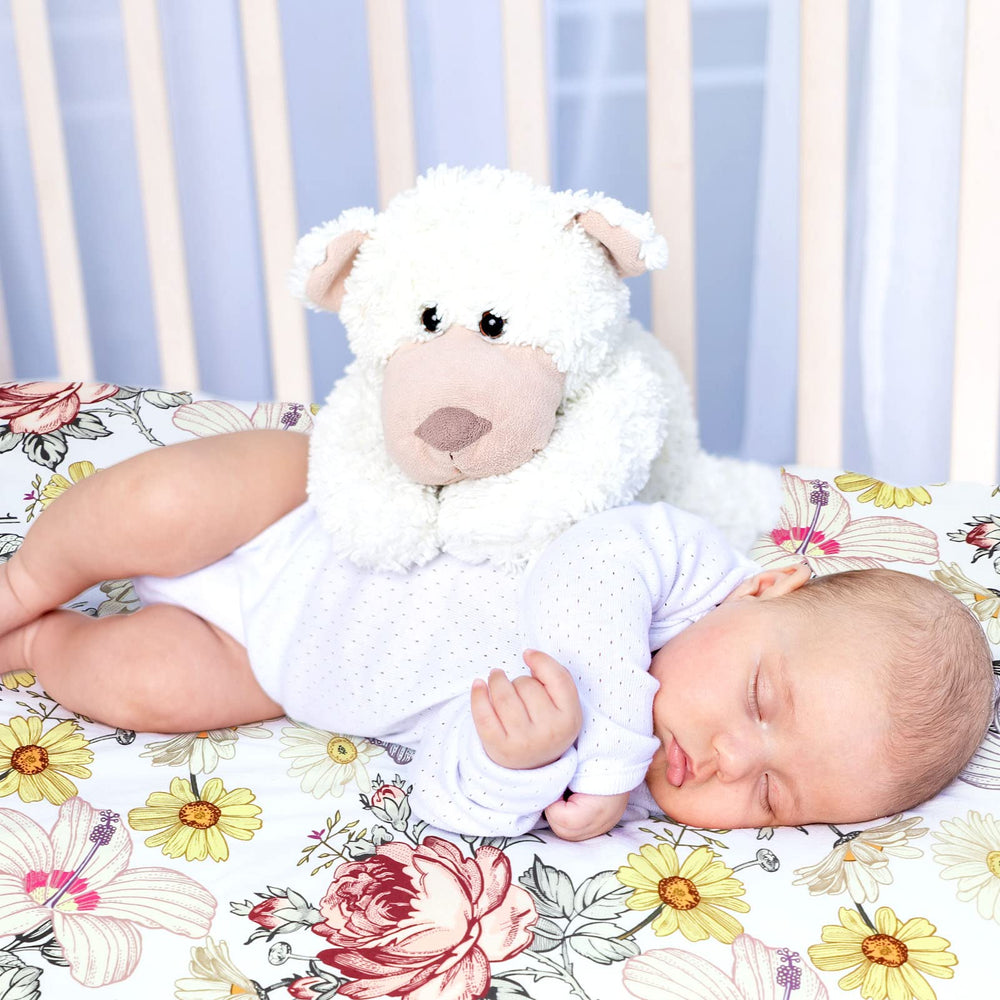 HNHUAMING 8-inch deep pockets secure the sheet on the mattress.