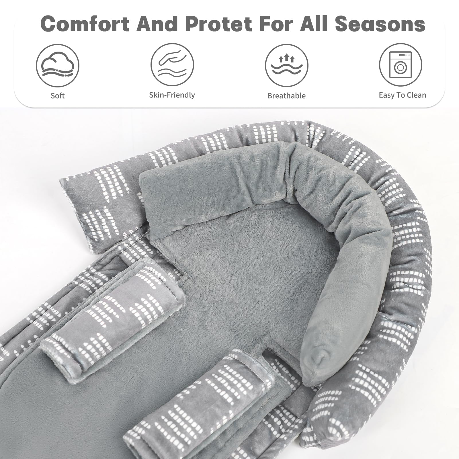 HNHUAMING two strap pads protect shoulders from friction during rides