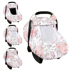 HNHUAMING car seat cover fabric close-up—soft, skin-friendly material for newborn comfort