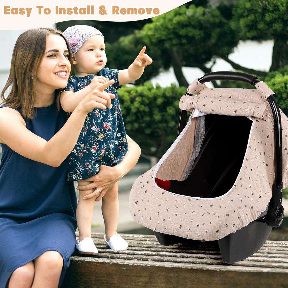 HNHUAMING floral pattern adds style to a practical baby essential.