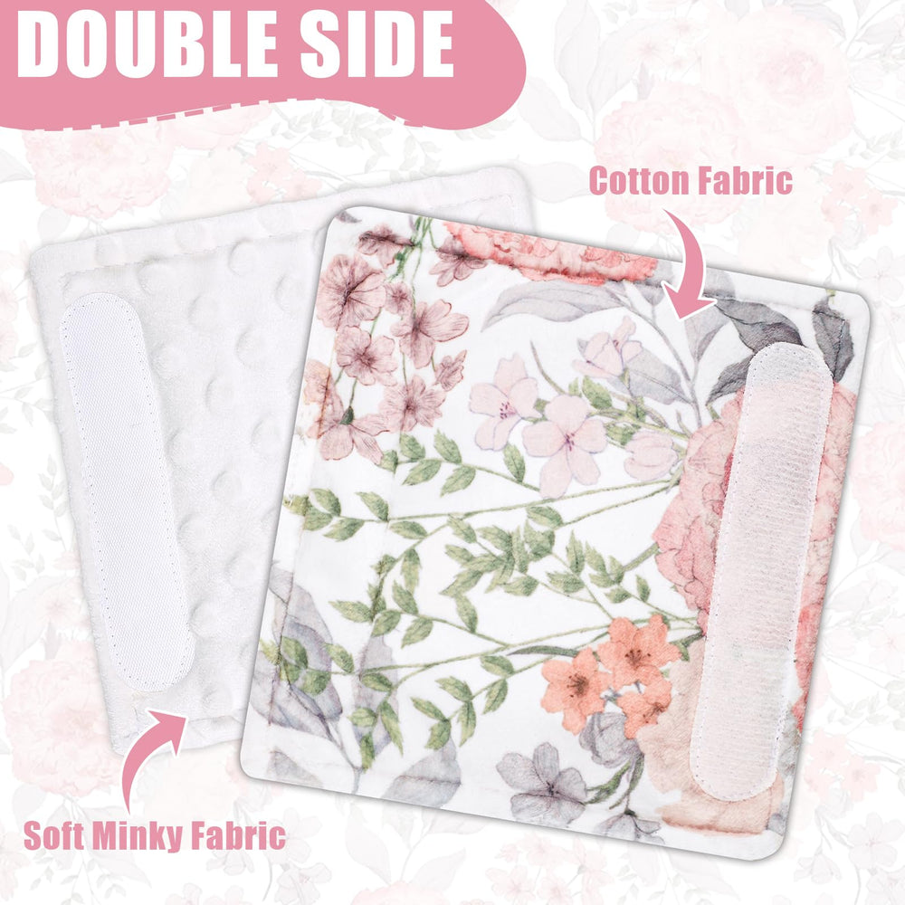 HNHUAMING car seat strap pads white solid side for versatile styling