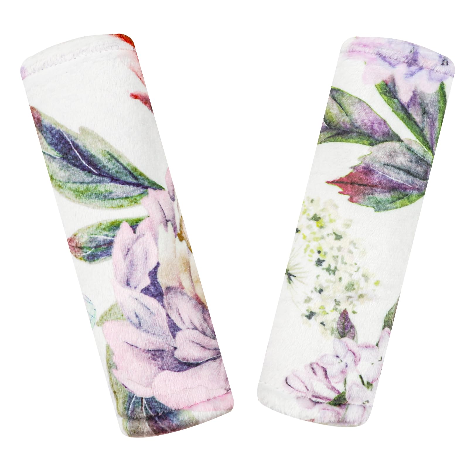 HNHUAMING carseat strap pad floral side cushions baby's shoulders for soft, irritation-free travel.
