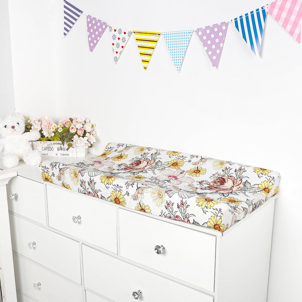 HNHUAMING floral changing pad cover gift-ready packaging ideal baby registry pick