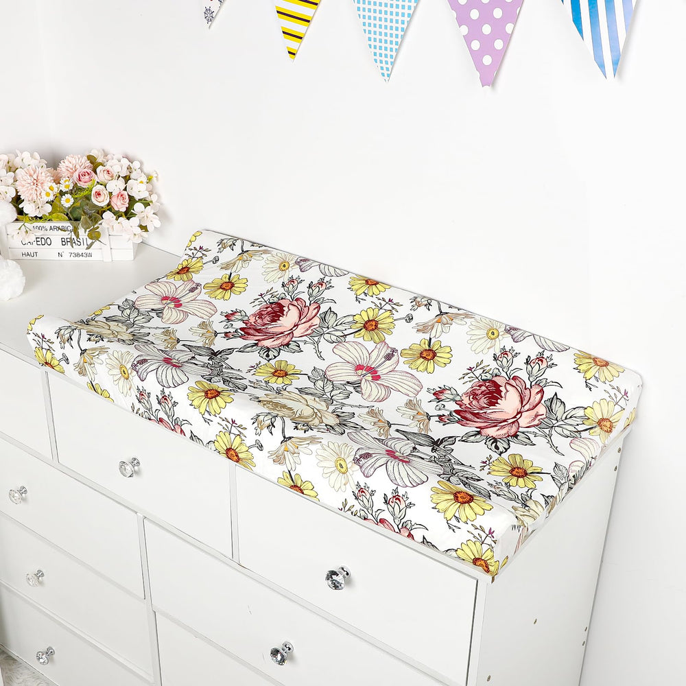 HNHUAMING changing pad cover machine washable keeps nursery tidy