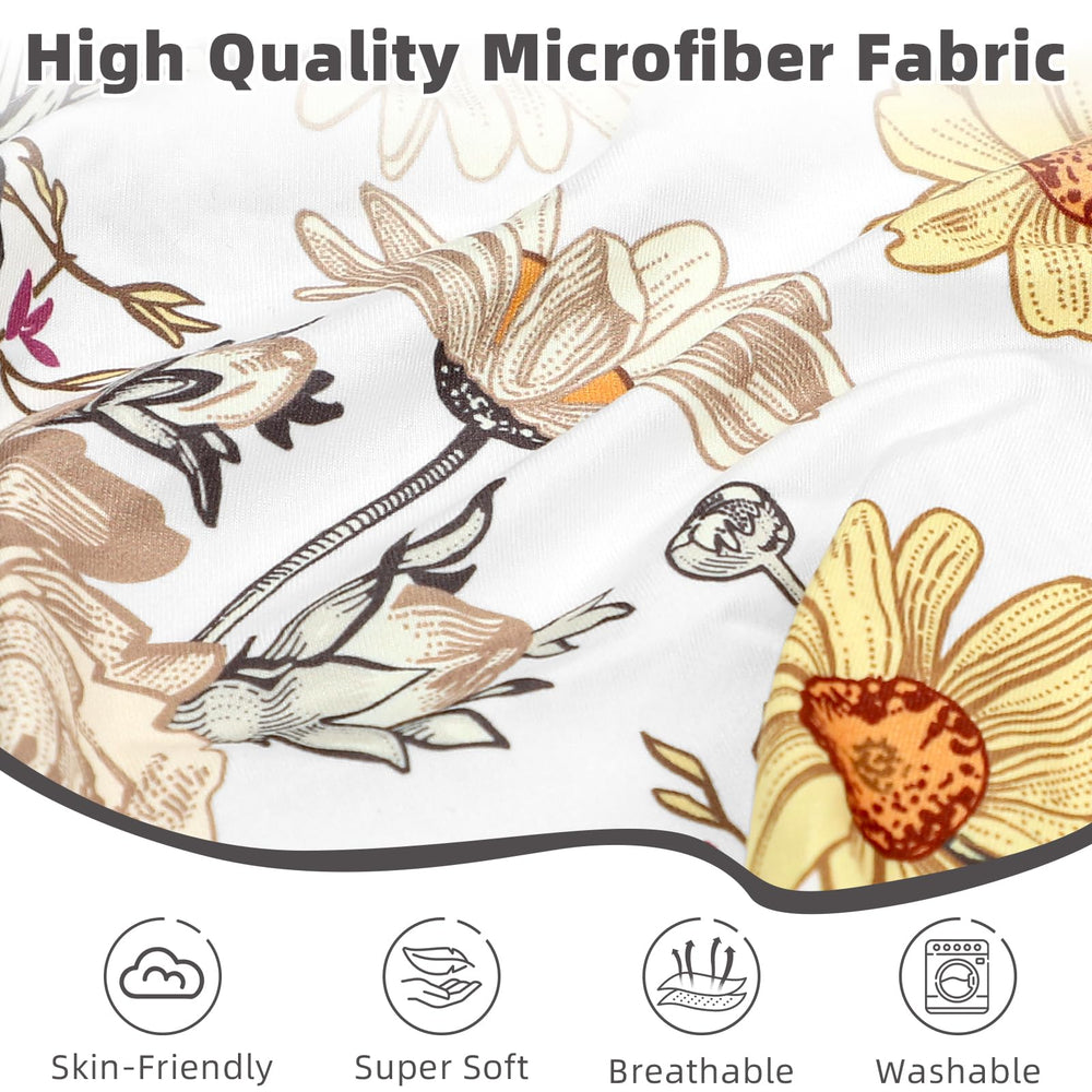 HNHUAMING floral changing pad cover fit 32x16 highlights secure, snug baby-safe change