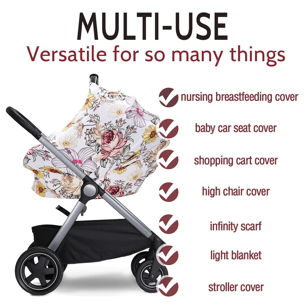 HNHUAMING floral stroller cover multipurpose shade and baby comfort
