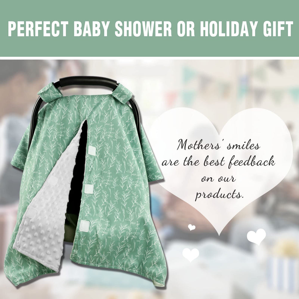 HNHUAMING Sage pattern canopy makes a stylish gift for new moms.