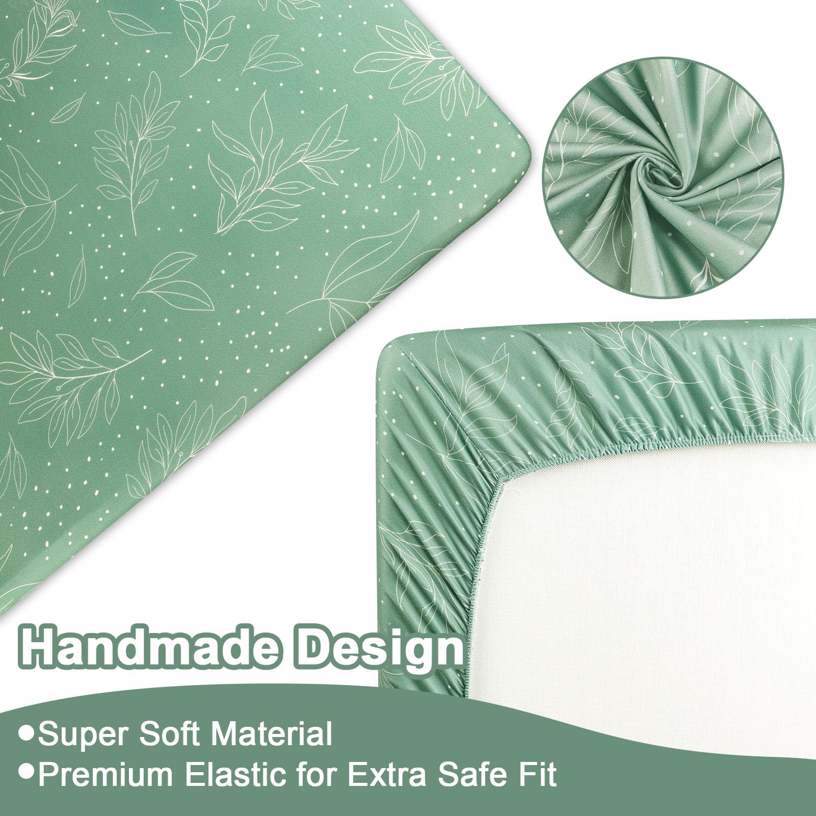 HNHUAMING Green Leaf diaper stacker keeps essentials within easy reach