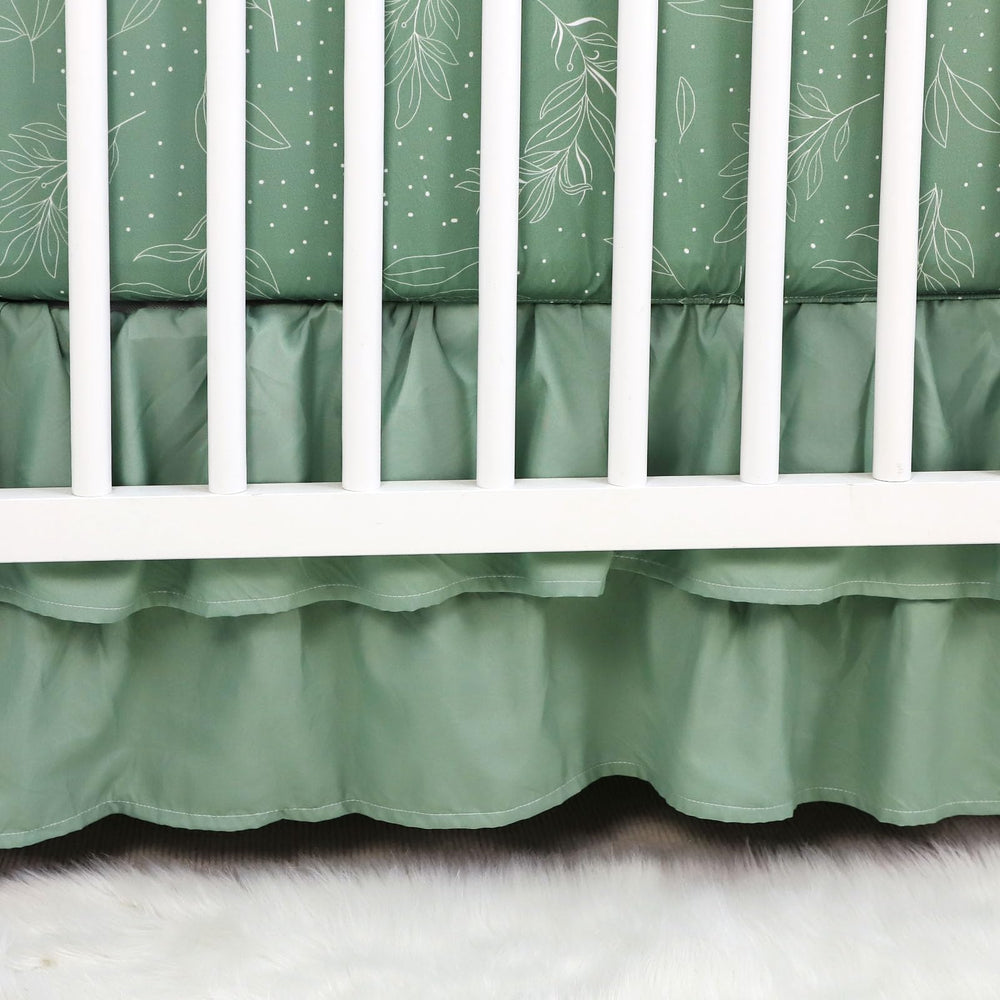 HNHUAMING Green Leaf nursery ensemble creates a soothing, neutral play space