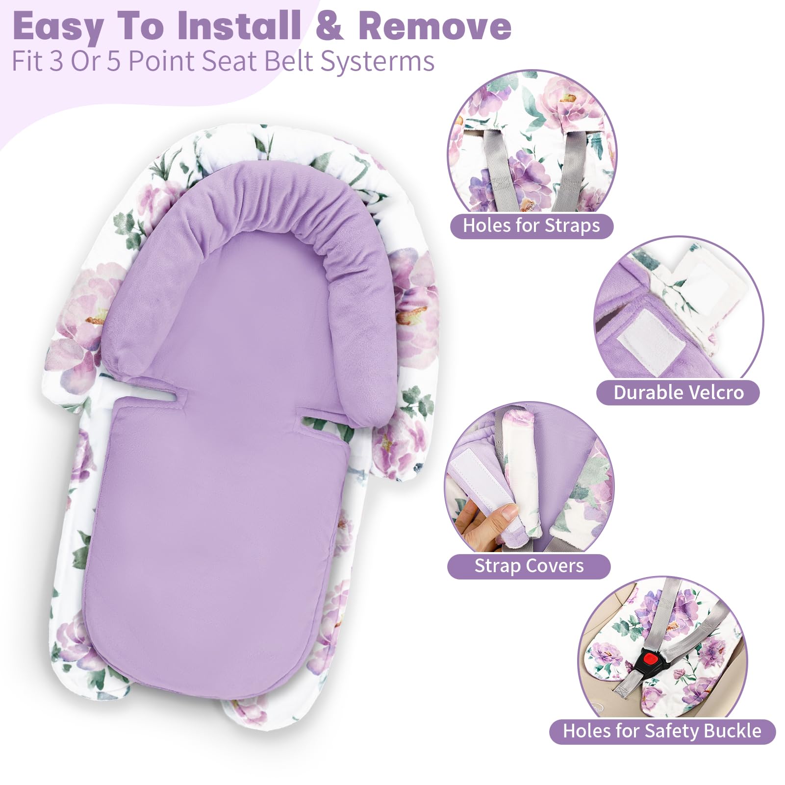 HNHUAMING full body support close-up stabilizes head, neck and torso during travel.