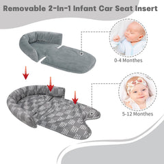 HNHUAMING infant insert provides full body support for stable newborn travel