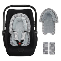 HNHUAMING infant car seat insert shows head-support feature for newborn comfort during travel