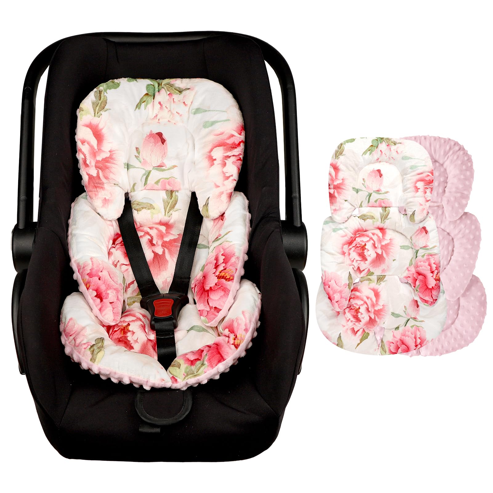 HNHUAMING head-support keeps baby's head stable during car trips.