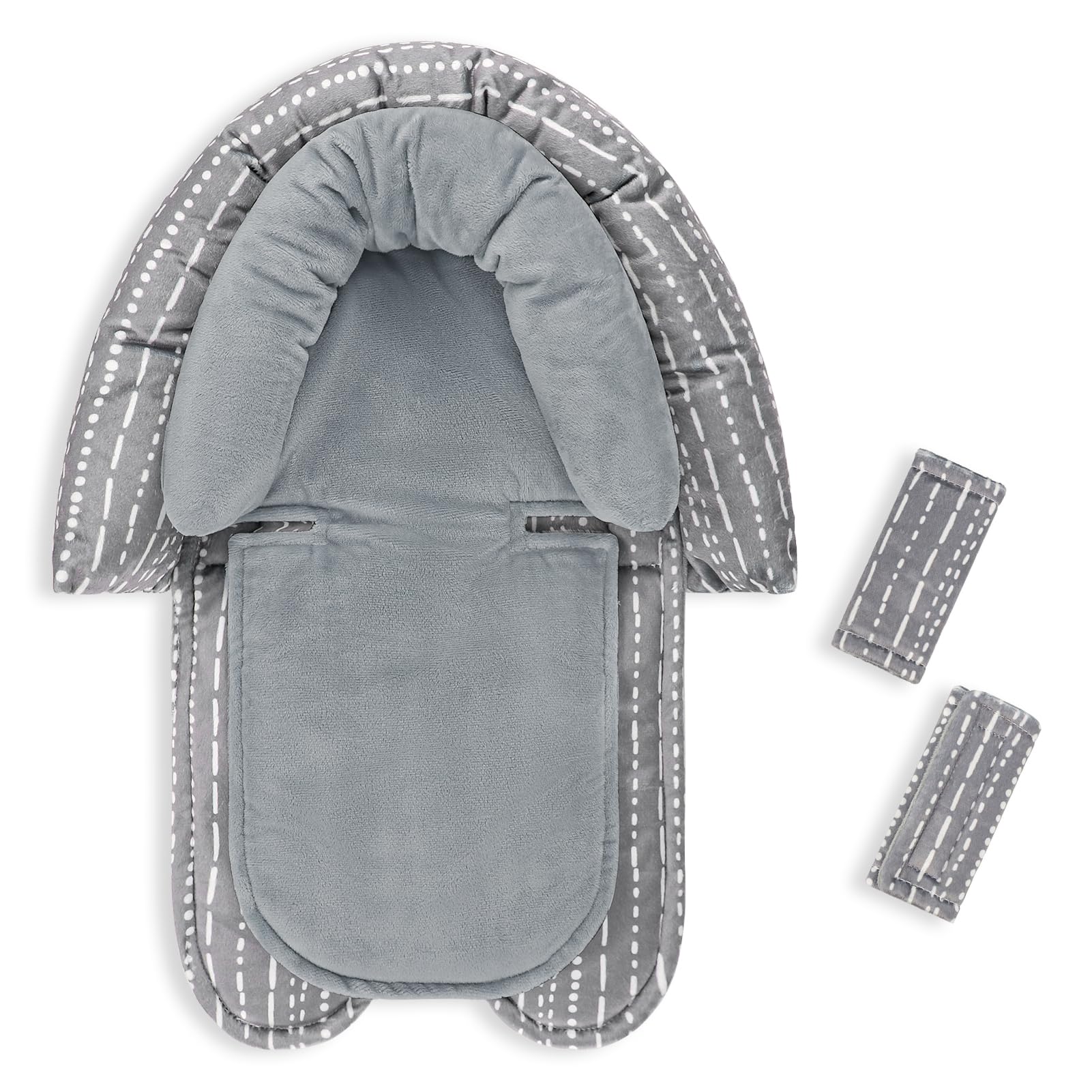 HNHUAMING infant car seat insert in plush fabric for newborn comfort.