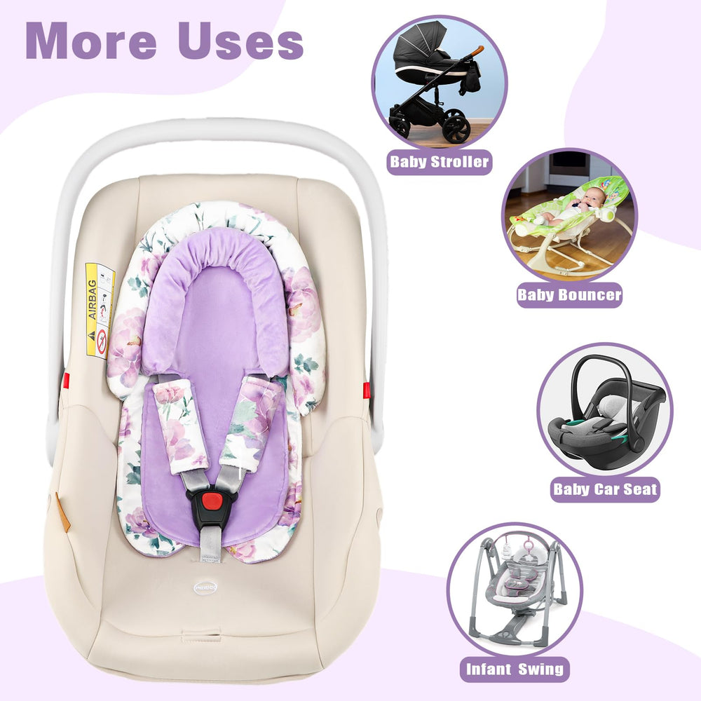 HNHUAMING universal fit close-up demonstrates compatibility with car seat, stroller, swing.