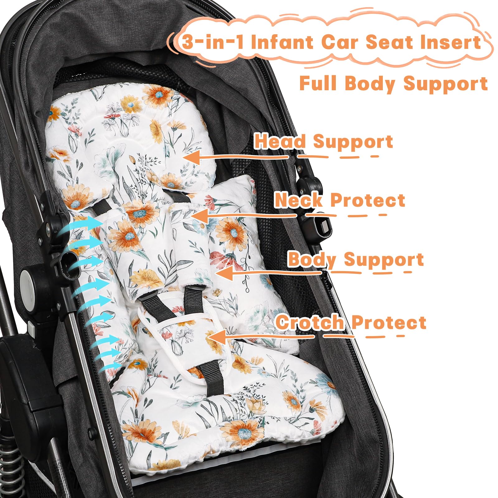 HNHUAMING universal fit supports 3- to 5-point belts across seats