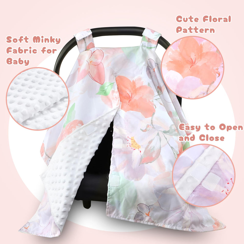 HNHUAMING infinity scarf nursing cover demonstrates privacy during feeding