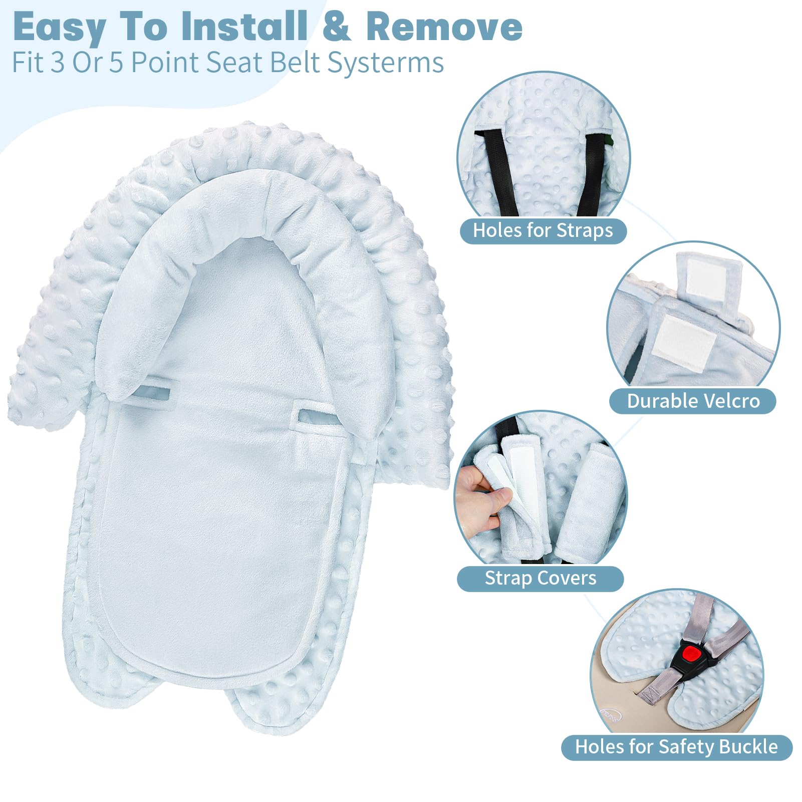 HNHUAMING machine-washable infant insert—easy cleaning after adventures