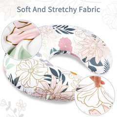 HNHUAMING nursing pillow cover floral-daisy pattern brightens nursery