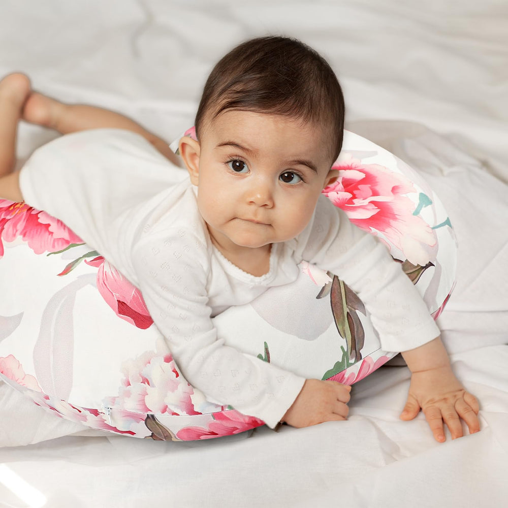 HNHUAMING nursing pillow cover makes a thoughtful baby shower gift.