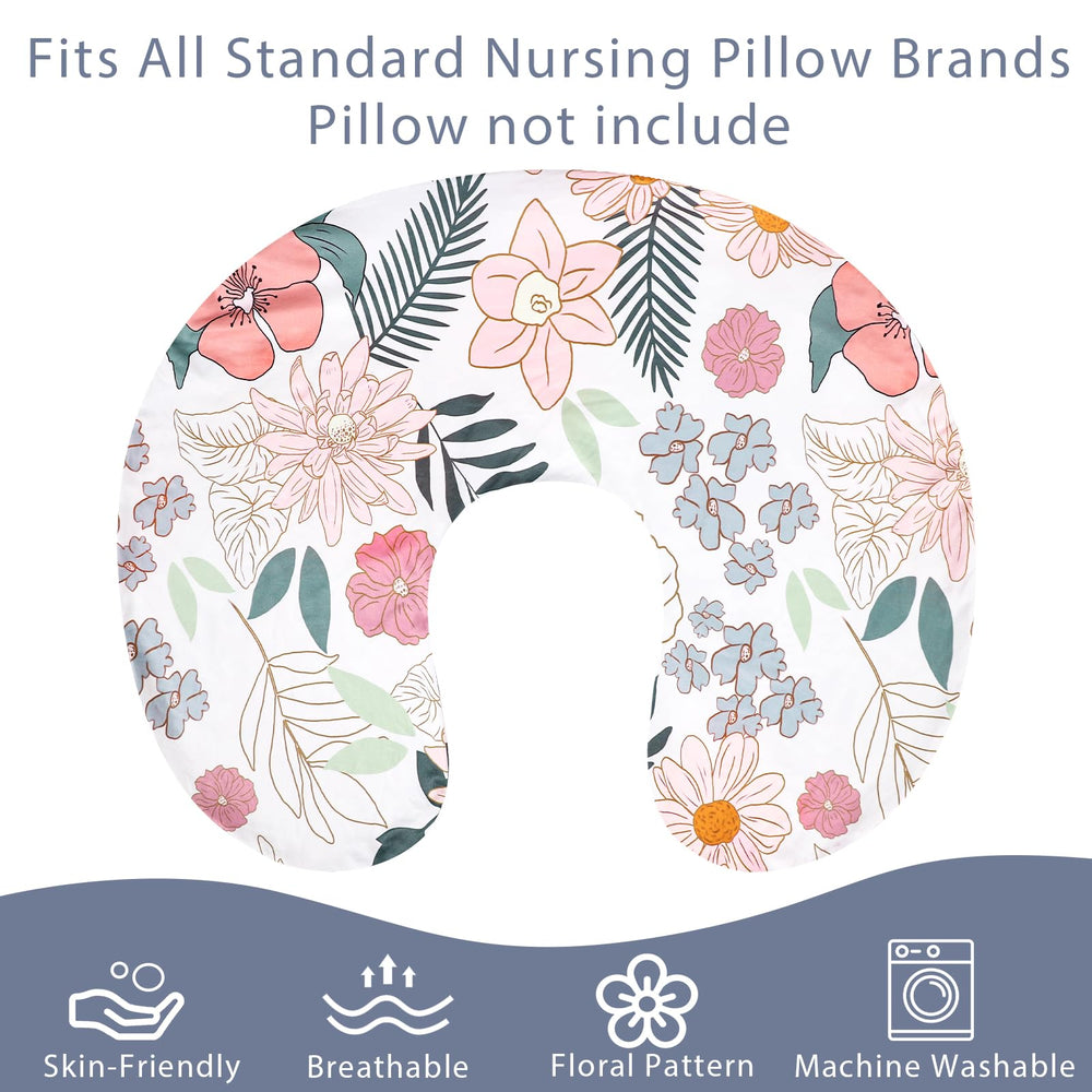 HNHUAMING nursing pillow cover showing large zipper for easy installation and removal