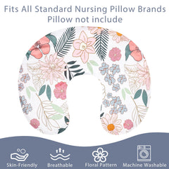 HNHUAMING nursing pillow cover showing large zipper for easy installation and removal