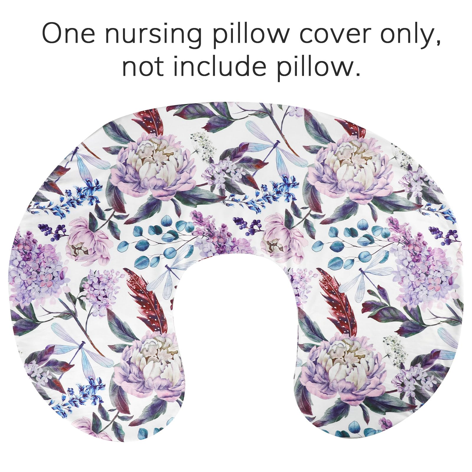 HNHUAMING Nursing Pillow Cover with zipper closure for easy fitting and removal.