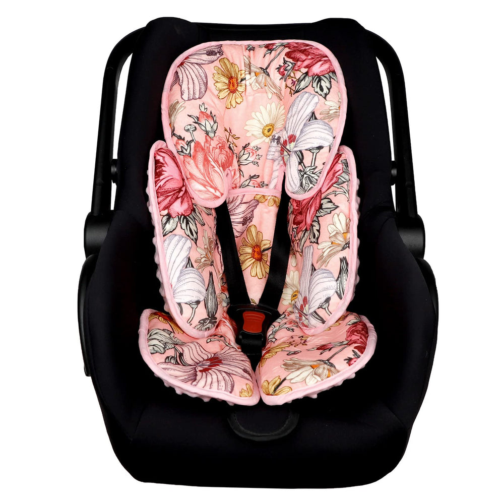 HNHUAMING pink infant head-body support pillow provides cozy head and neck alignment.