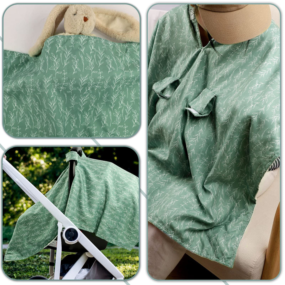 HNHUAMING stretchy nursing cover fits strollers for discreet feeding on the go.