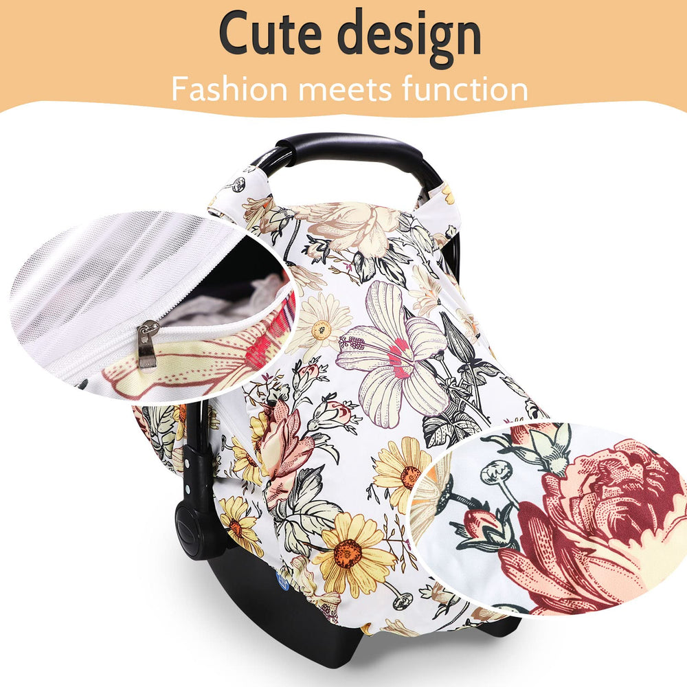 HNHUAMING stroller cover stretchy sun shade offers adjustable coverage for sunny outings.