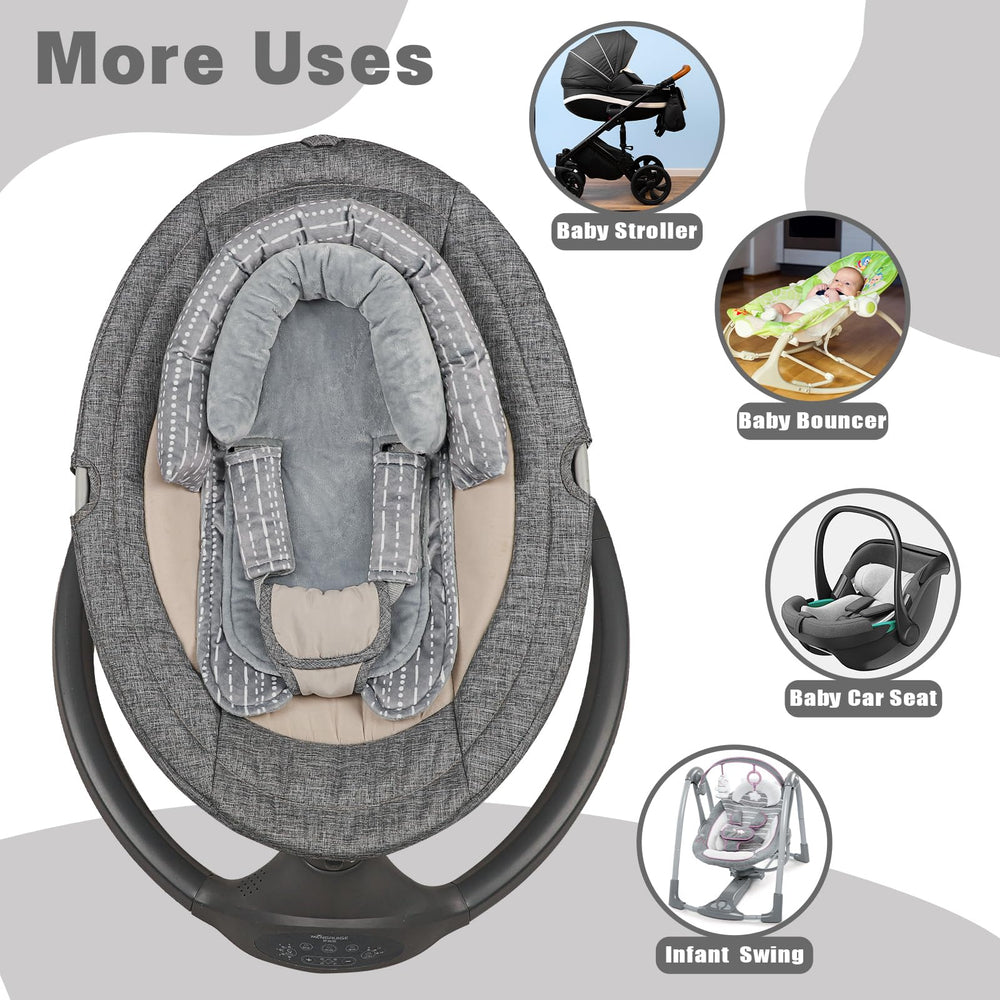 HNHUAMING compatible with strollers, swings, and bouncers for on-the-go comfort.