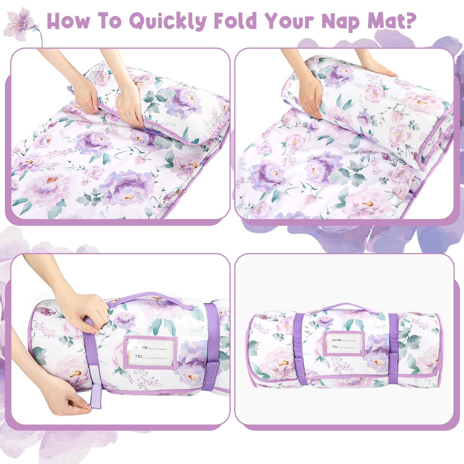 HNHUAMING nap mat is machine washable for quick upkeep