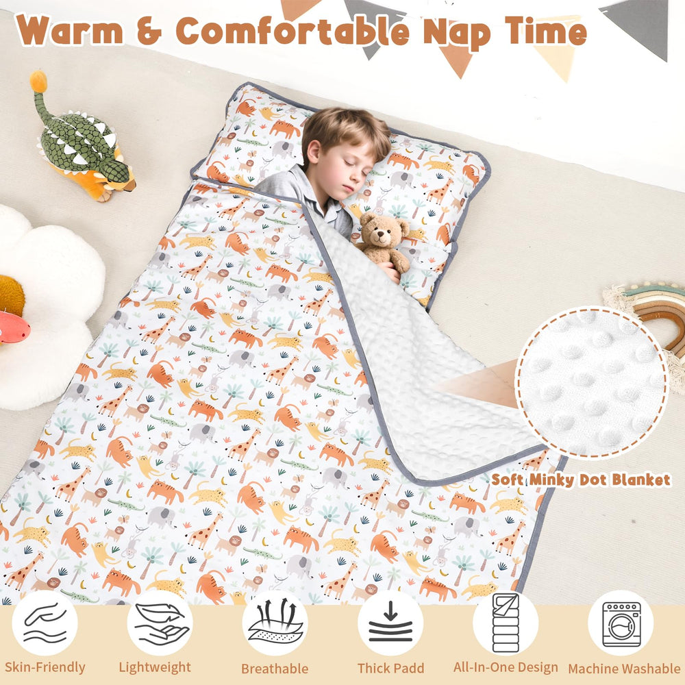 HNHUAMING Nap Mat showing removable pillow for customizable comfort.