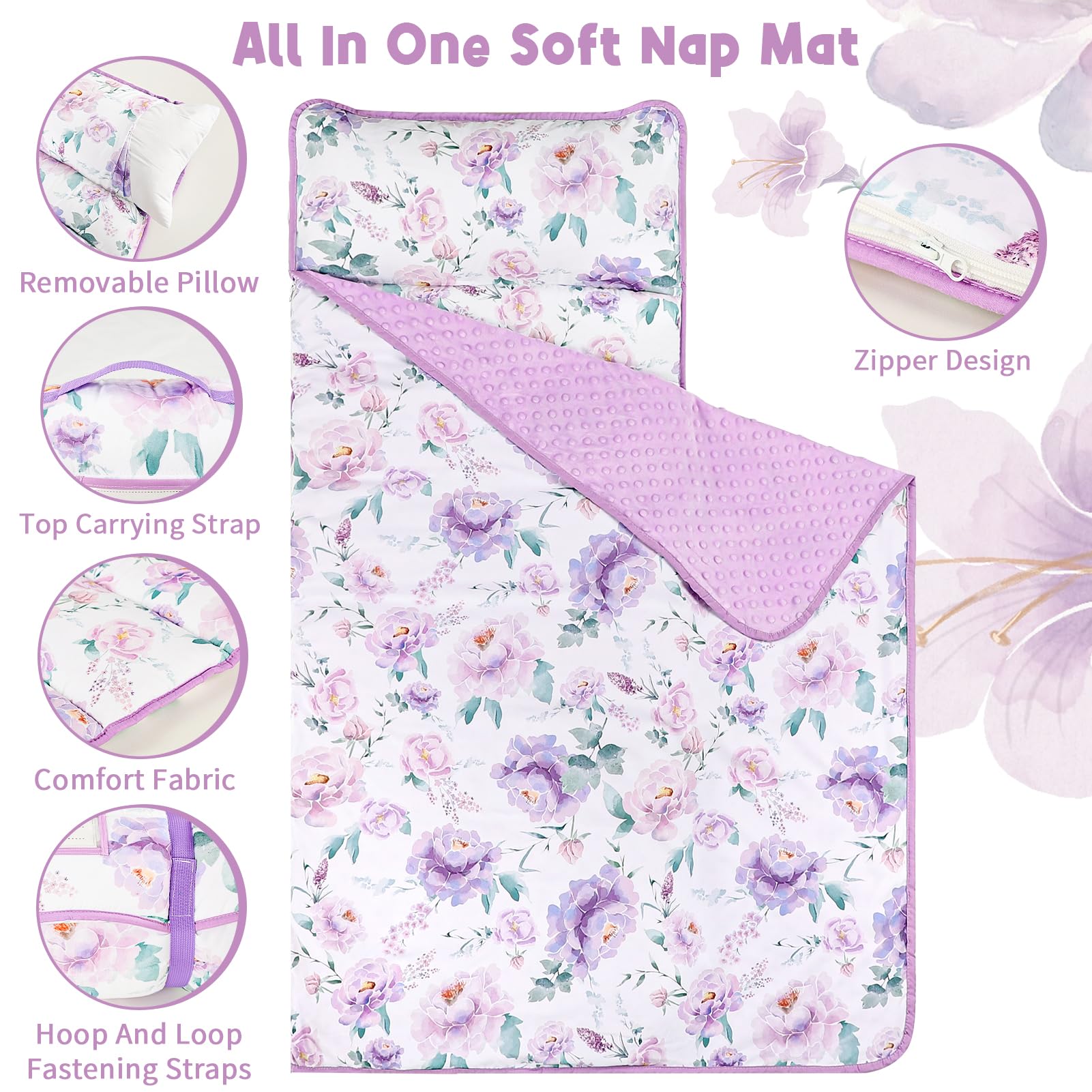 HNHUAMING nap mat rolled with carrying handle for easy travel