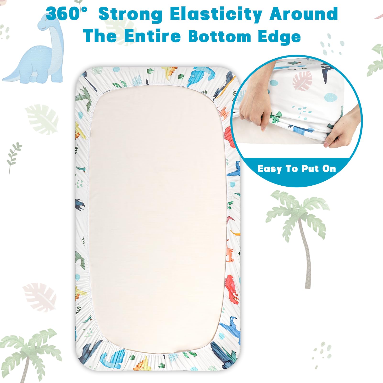 HNHUAMING 360-degree-coverage-elastic keeps the mattress securely wrapped.