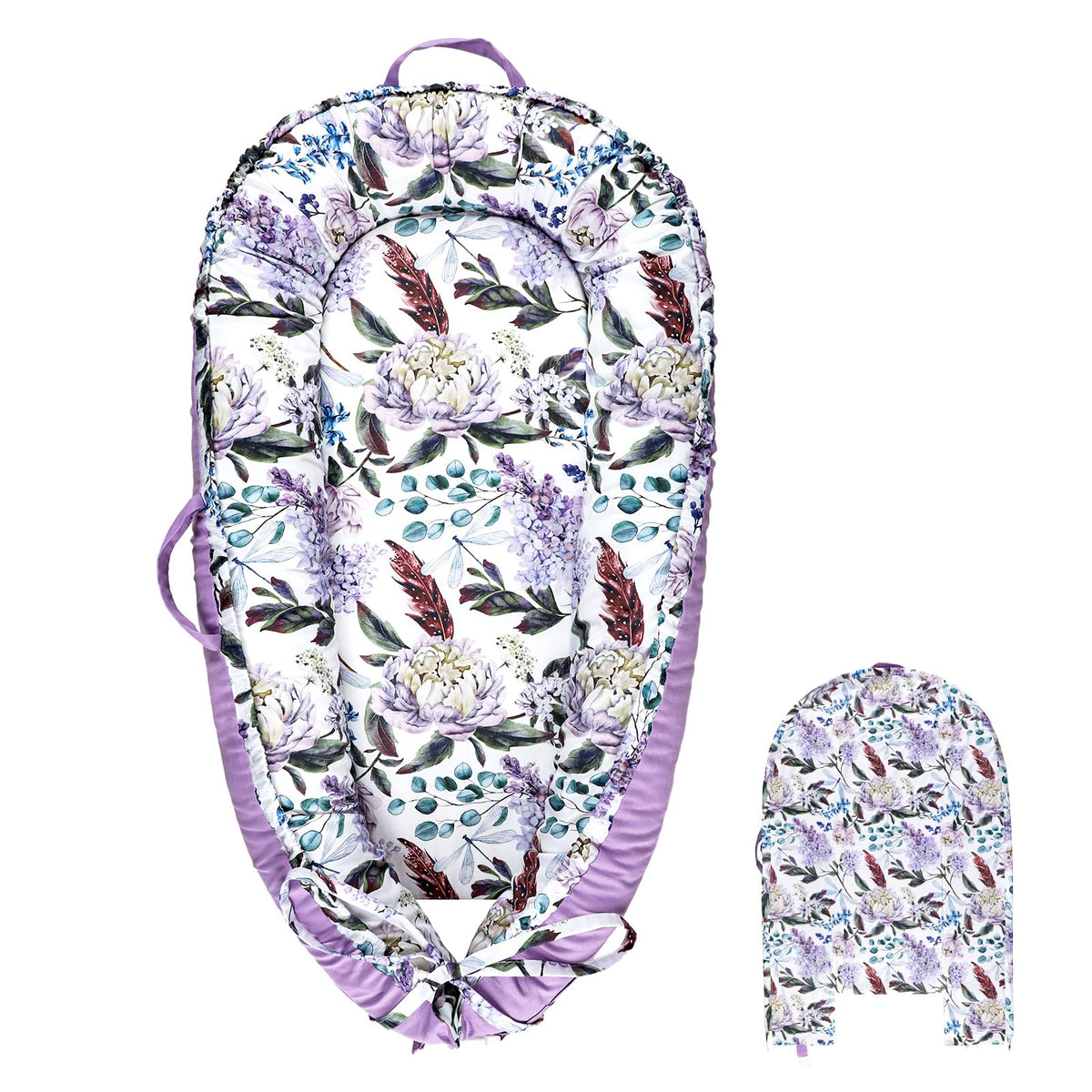 HNHUAMING baby lounger cover soft fabric close-up for cozy naps