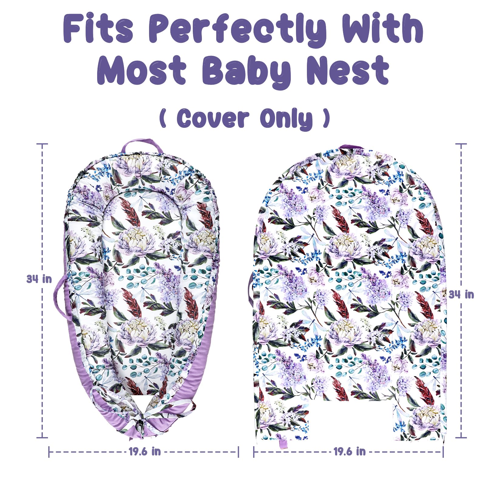 HNHUAMING baby lounger cover travel-ready portability