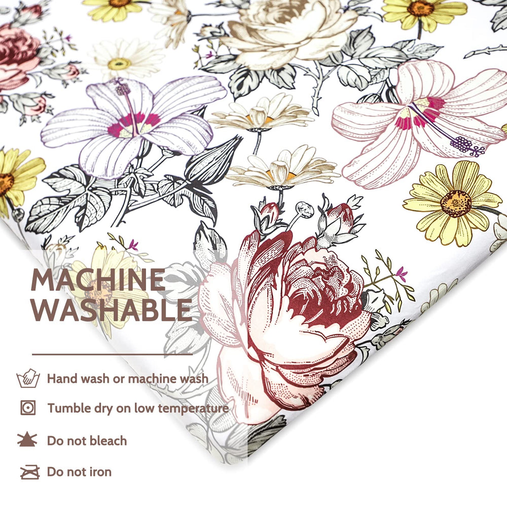 HNHUAMING bassinet sheet machine-washable convenience supports busy parents' laundry cycles.