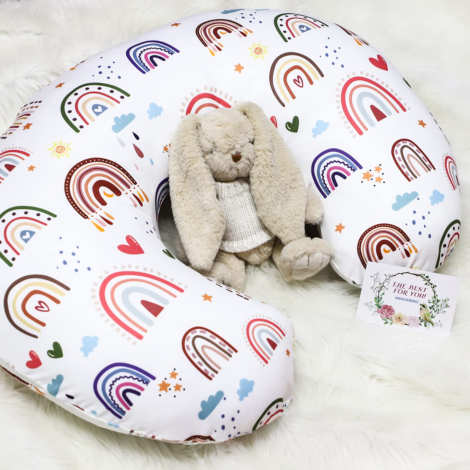 HNHUAMING Cover on a feeding pillow supports mom during feeding sessions