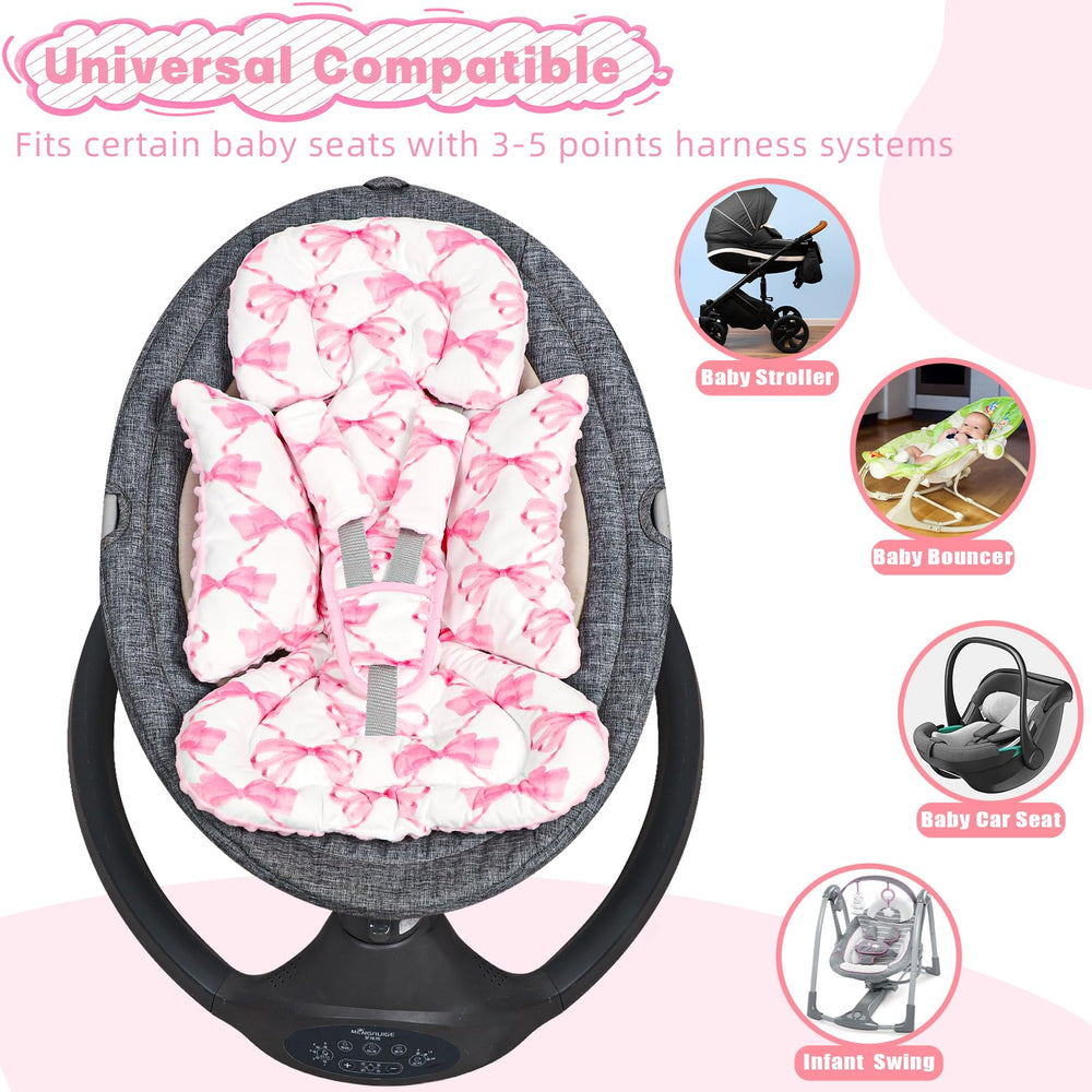 HNHUAMING fits most car seats, strollers, swings and bouncers for versatile use.